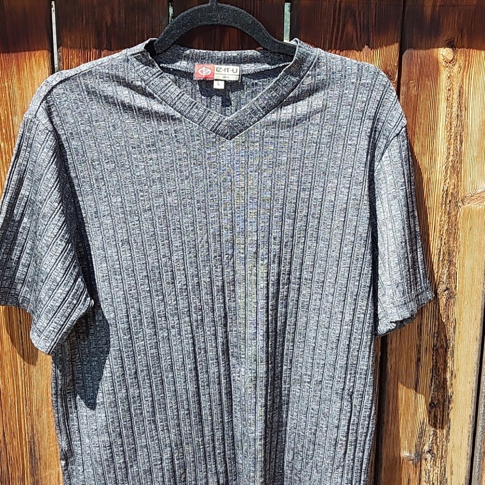Gray men's dress t shirt - Picture 2 of 8